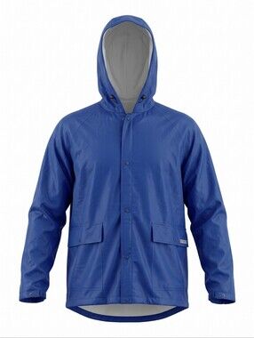Stearns Quilted Raint Polyvinyl Quilted Hooded Raincoat Hiking Camping Fishing
